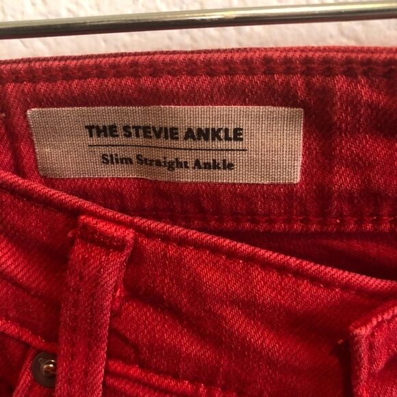AG reddish  Stevie slim straight jeans 25 - Picture 4 of 8
